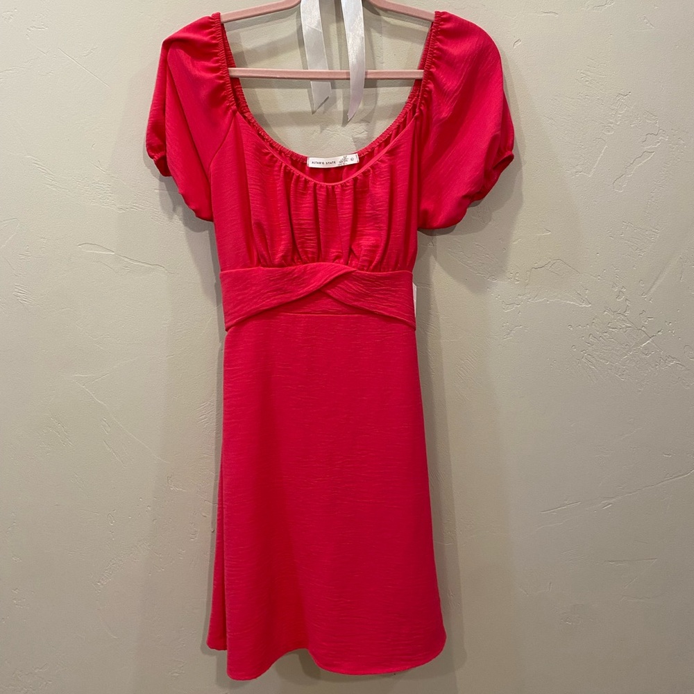 NWT altar’d state bright pink mini dress